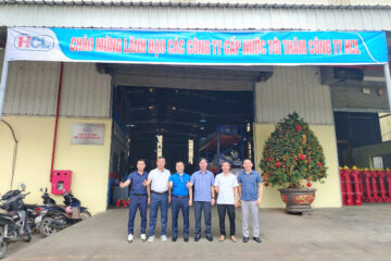CHÀO MỪNG LÃNH ĐẠO CÁC CÔNG TY CẤP NƯỚC TỚI THĂM CÔNG TY CỔ PHẦN ĐẦU TƯ VÀ SẢN XUẤT HCL